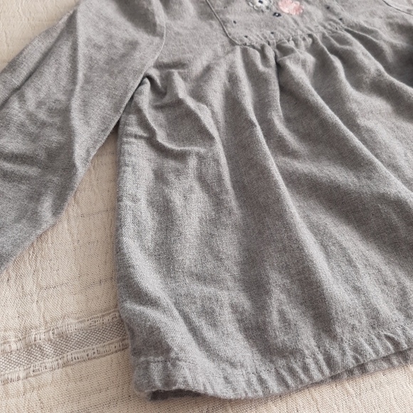 Country Road Grey Embroidered Blouse size 18-24 months - Picture 4 of 8
